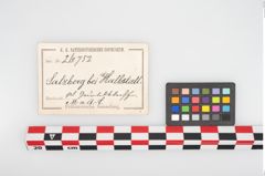 Etikett zu Bronzegürtelblech (NHMW-PRAE-026752)